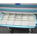 AG-WNT001 Notfallwagen mit Schubladen zugelassen ABS Medical Trolley